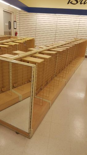 Commercial shoe racks customer box display rack used store fixtures liquidation for sale