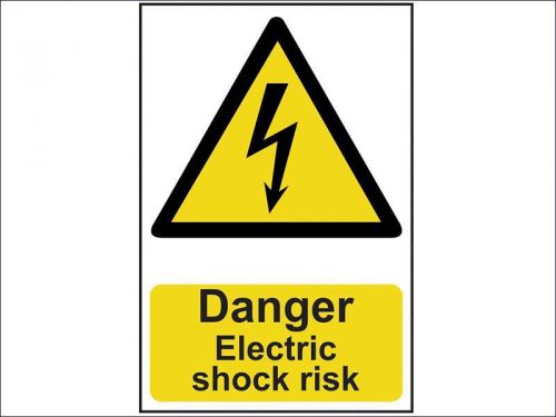 Scan - Danger Electric Shock Risk - PVC 200 x 300mm