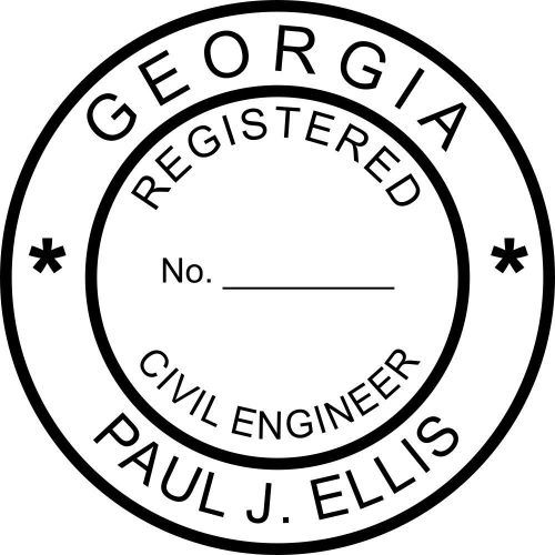 Georgia Engineer Specialized  - Self-Inking Stamp - Ideal 400R