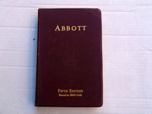 Abbott National Electrical Code Handbook NEC 1940