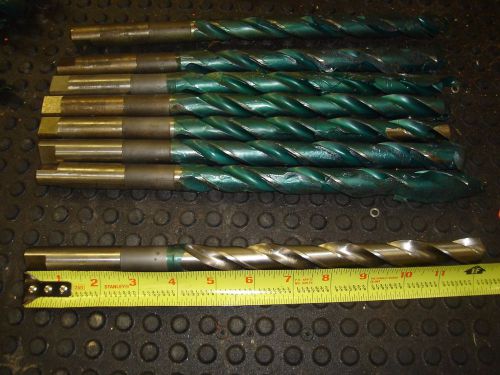 LOT OF 5 LIBERTY 11/16&#034; COBALT TAPER LENGTH DRILL, 12 inch long FREE SHIPPING