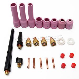 21pcs TIG Gas Lens Collet Body Assorted Size Fit TIG Welding Torch SR WP9 20 25