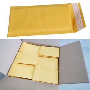 500 #000 4 X 8 Kraft Bubble Mailers Padded Envelopes 4 x 8 Inch Shipping Supply