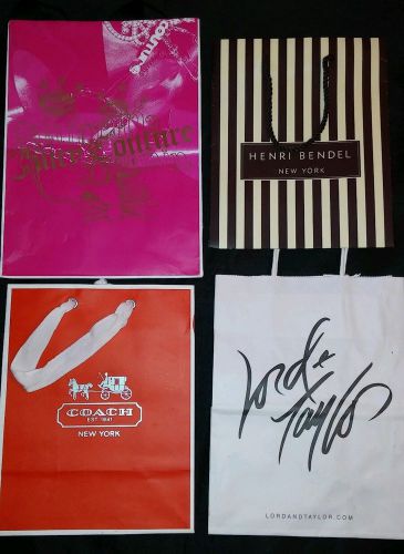 Vintage Shopping Bags: Coach, Lord and Taylor, Juicy Couture and Henri Bendel