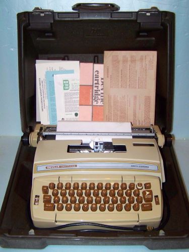 SMITH CORONA Model 6E Deville Cartridge Coronamatic Electric Typewriter EUC