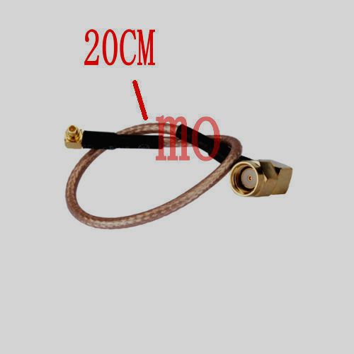20pcs rp sma male ra to mmcx male plug right angle pigtail rg316 cable 20cm for sale