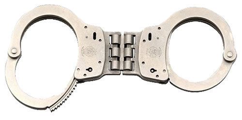 Smith &amp; Wesson 350096 Model 300 Nickel Hinged Handcuffs