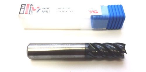 Yg-1 emb77032 1/2&#034; v7  inox 5 flute tialn coated hi-perf finishing end mill for sale