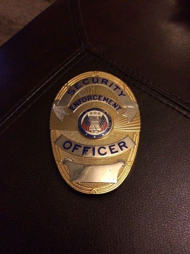 Obsolete 80&#039;s Vintage LA Style Security Enforcement Officer Badge     L@@K