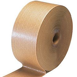 3&#034; x 450&#039;  kraft reinforced water activated tape (10 rolls) for sale