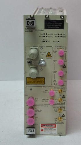 HP E1675A SONET / SDH Transport Overhead Analyzer Module