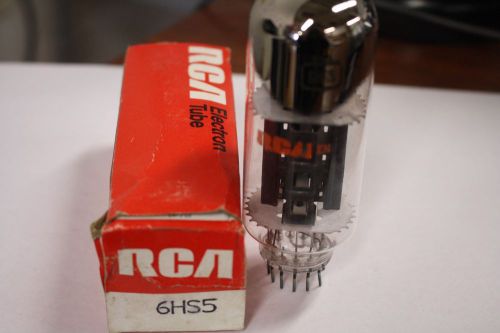 6HS5 RCA VINTAGE TUBE WITH BLACK PLATES - NOS IN BOX