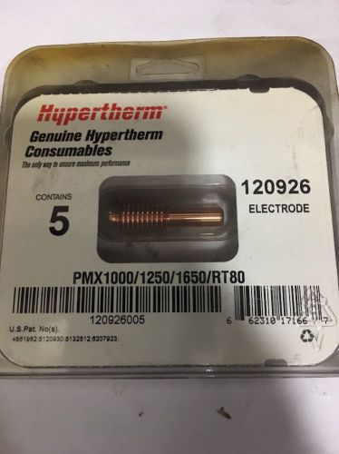 Genuine Hypertherm 120926 ElectrodeRT60 RT80 PMX 1000 1250 1650 (5 Pack) Plasma