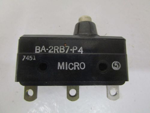 MICROSWITCH BA-2RB7-P4 LIMIT SWITCH *NEW NO BOX*