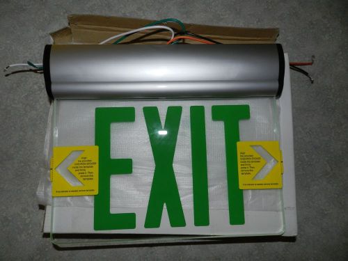 Exit Sign with Battery Backup, Lumapro, 6CGL4