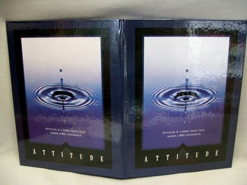 Attitude Makes a Difference Positive Thinking 8.5 x 11 Legal Pad Folio
