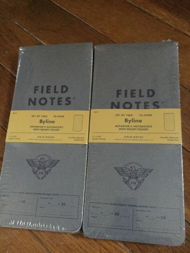 Field Notes Byline Notebooks 2 Sealed 2-packs