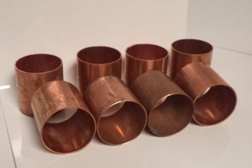 8 piece 3” x 3” copper coupling plumbing pipe fittings connector nibco mueller for sale