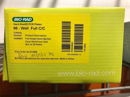 Bio-Rad Hard-Shell 96-Well PCR Plates, semi skirted, HSS9601 - LOT OF 3
