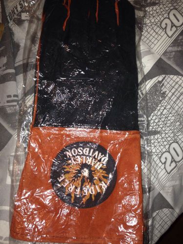 Harley-Davidson Orange &amp; Black Welding Gloves (X-Large)