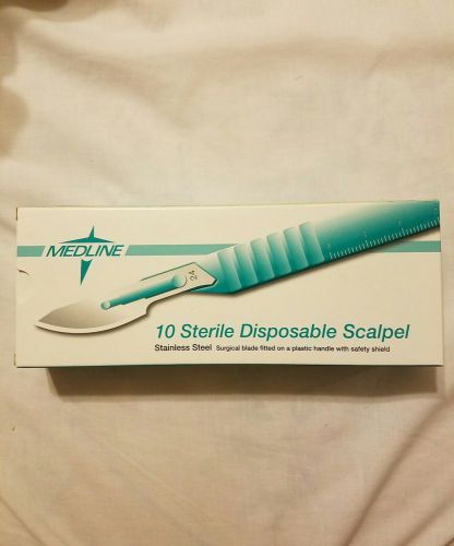 Medline Sterile Disposable Scalpel Stainless Steel