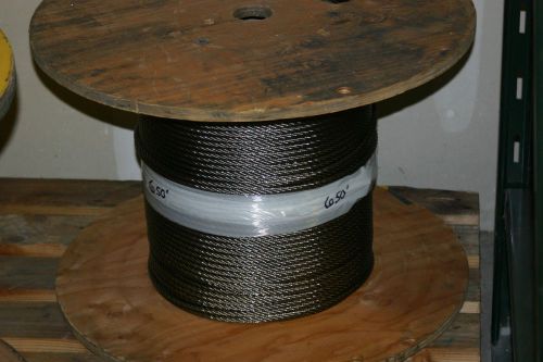 650 ft Grade T-316 7X7 Stainless Steel Cable Wire Rope 5/16&#034; SS