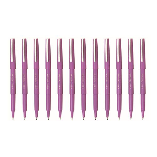 GENUINE Pilot SW-PPF 0.4mm Fineliner Pen (12pcs) - Violet Ink FREE SHIP