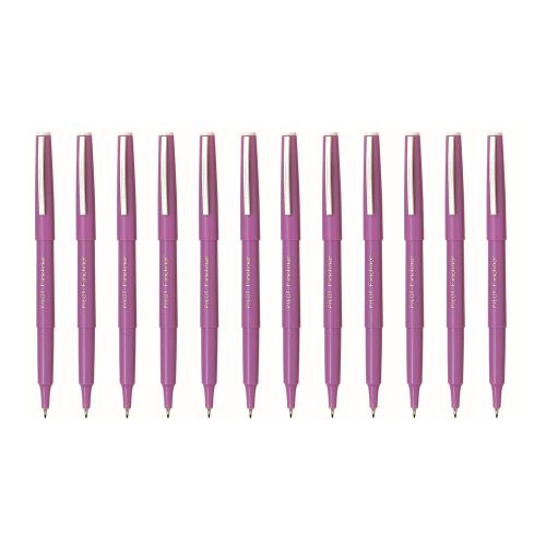 GENUINE Pilot SW-PPF 0.4mm Fineliner Pen (12pcs) - Violet Ink FREE SHIP