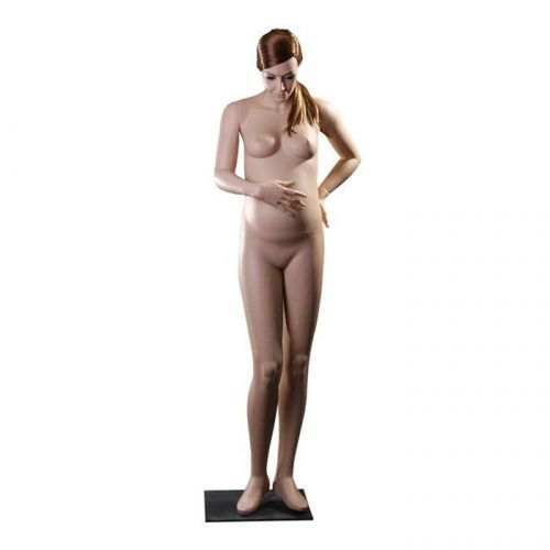 Fiberglass Pregnant Maternity Female Display Mannequin Full Dress Form