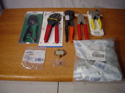 ELECTRICAL CRIMPERS     QTY: 5  AND SPLITTERS