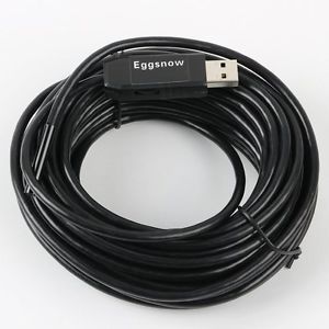 Eggsnow USB  Endoscope Inspection Camera - 10M/32.8ft Lens Diameter 7mm
