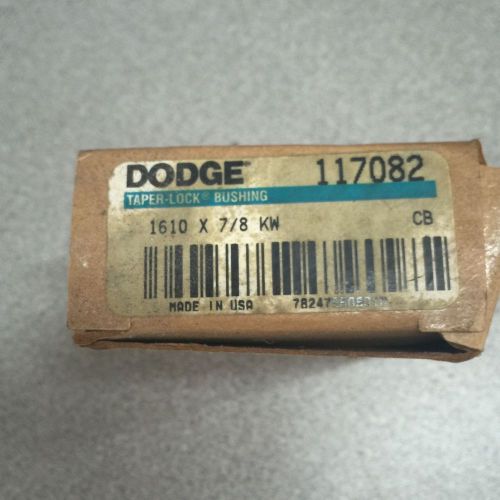 NEW IN BOX DODGE TAPER LOCK BUSHING 1610 X 7/8 KW