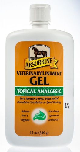 Absorbine Veterinary Liniment Topical Analgesic Gel 12 oz Muscle Joint Relief