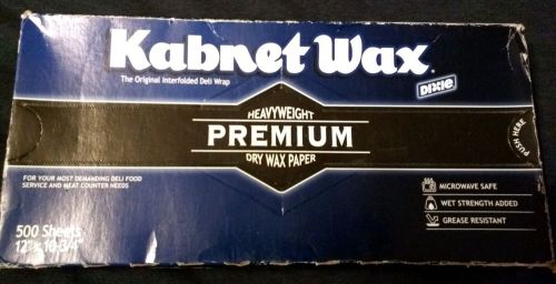 Dixie Kabnet Wax Heavyweight Premium Dry Wax Paper, 500 sheets, 12&#034; x 10-3/4&#034;