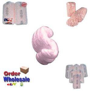 Buyers Packing Peanuts 3.5 cu ft - 1 Bag Pink Anti Static Popcorn Free Shipping