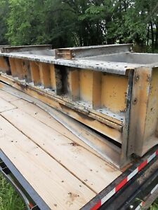 Precast Concrete Feed Bunk Concrete Forms Lot of 2 NO RESERVE