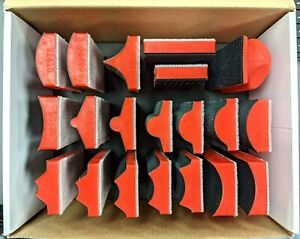 20pc Hand Sanding Block Set (hook and loop) - used