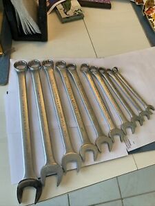 Vintage 10 Pc Proto Combnation Wrench Heavy Duty 1-1/16 To 1/2