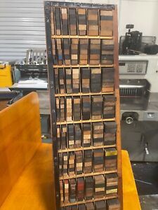 Letterpress Printer&#039;s Furniture Cabinet  -  32 tall, 9 7/8 wide, 10 1/2 deep