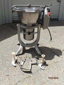 HOBART HCM 450 VERTICAL TILT CUTTER / MIXER - 200V 3 Phase - Knife &amp; Dough Blade