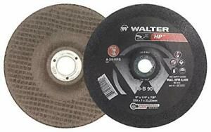 Walter 08B715 HP Grinding Wheel - Pack of 10 A-24-HPS Grit 7 in. Durable Abra...