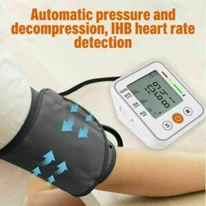 Automatic Digital Arm Blood Pressure Monitor Heart Rate Machine Meter BP Cuff