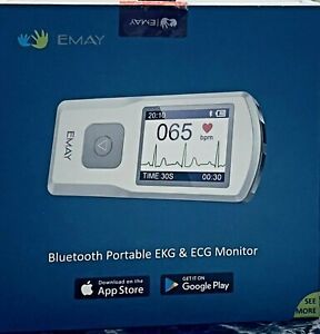 Emay Bluetooth Portable Ekg &amp; Ecg Monitor Model-20 Work With Android or iPhone