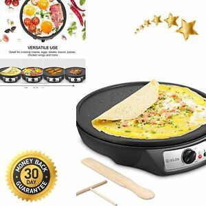 Electric Crepe Maker Nonstick Electric Pancakes Maker Griddle 12 inches
