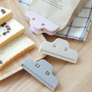 3pcs Snacks Sealing Clip Kitchen Plastic Food Bag Clip Plastic US Moisture-proof