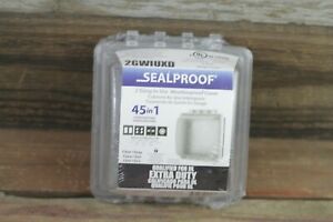 Sealproof 2-Gang Weatherproof In Use Electrical Power Outlet Cover 2GWIUXD NEW