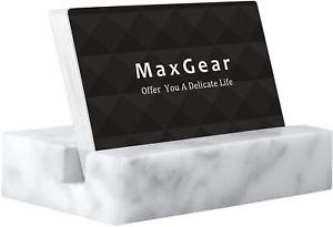 MaxGear Business Card Holder for Desk Marble Business Card Display Holders Deskt