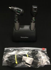 Welch Allyn Ni-cad Desk Charger Otoscope &amp; Ophthalmoscope Medical Set