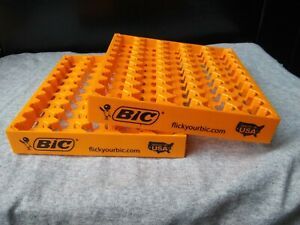 8 Display Tays 50 BIC Lighters Trays Full Size Empty Counter Top Display Racks