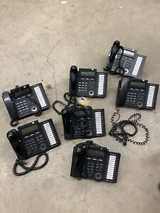 Lot of 7 Vertical Communications Edge 700 24 Button Phones VW-E700-24B Office